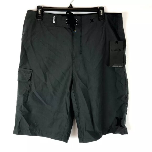 Hurley Men’s One And Only 22 Supersuede Gray Boardshorts Size 33 - Picture 1 of 3
